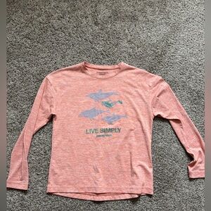 Patagonia Kids capilene Coral Long Sleeve sun shirt
